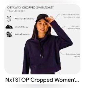 NxtStop Sweatshirt cropped Womens size L-NEW